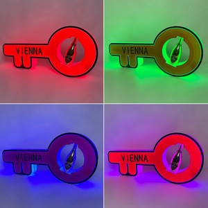 Affichage LED en forme de clé, rouge Vienne, pixels de 3 mm, luminosité de 1000 cd, pour bar, hôtel, casier à vin - Product Image 3
