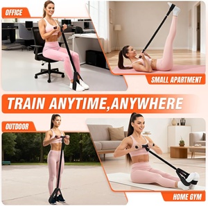Bandas de Resistencia con Pedales y Asas, Dispositivo de Pedales para Ejercicios de Abdominales, Equipo de Fitness para Entrenamiento de Cuerpo Completo - Product Image 4