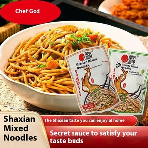 Fideos mixtos secos instantáneos <span class=keywords><strong>Chef</strong></span> God Shaxian empaquetados en bolsa salsa de aceite de cacahuete cebolleta - Product Image 2