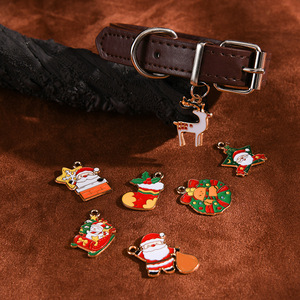 Collares para mascotas de cuero PU impermeables con temática navideña para perros, gatos, pequeños, medianos y grandes - Product Image 2