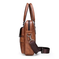 Sacs Bandoulière Homme en Similicuir PU Vintage Grande Taille, Sac à Main et Porte-Documents Personnalisables