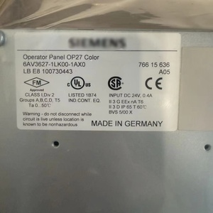 6AV3627-1LK00-1AX0 Nuevo HMI Original Siemens OP27 a Color para Operador - Product Image 2