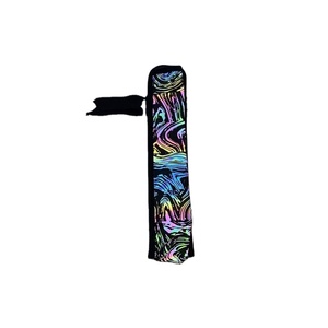 Abanico de Mano Holográfico Grande de 33 cm con Diseño de Araña Reflectante, de Bambú de Alta Calidad, para Fiestas - Product Image 2