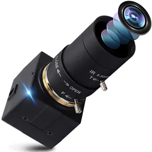 ELP 1.3 megapiksel 0.01Lux düşük aydınlatma mini kutusu 5-50mm 10X zoom USB kamerası kamera video konferans