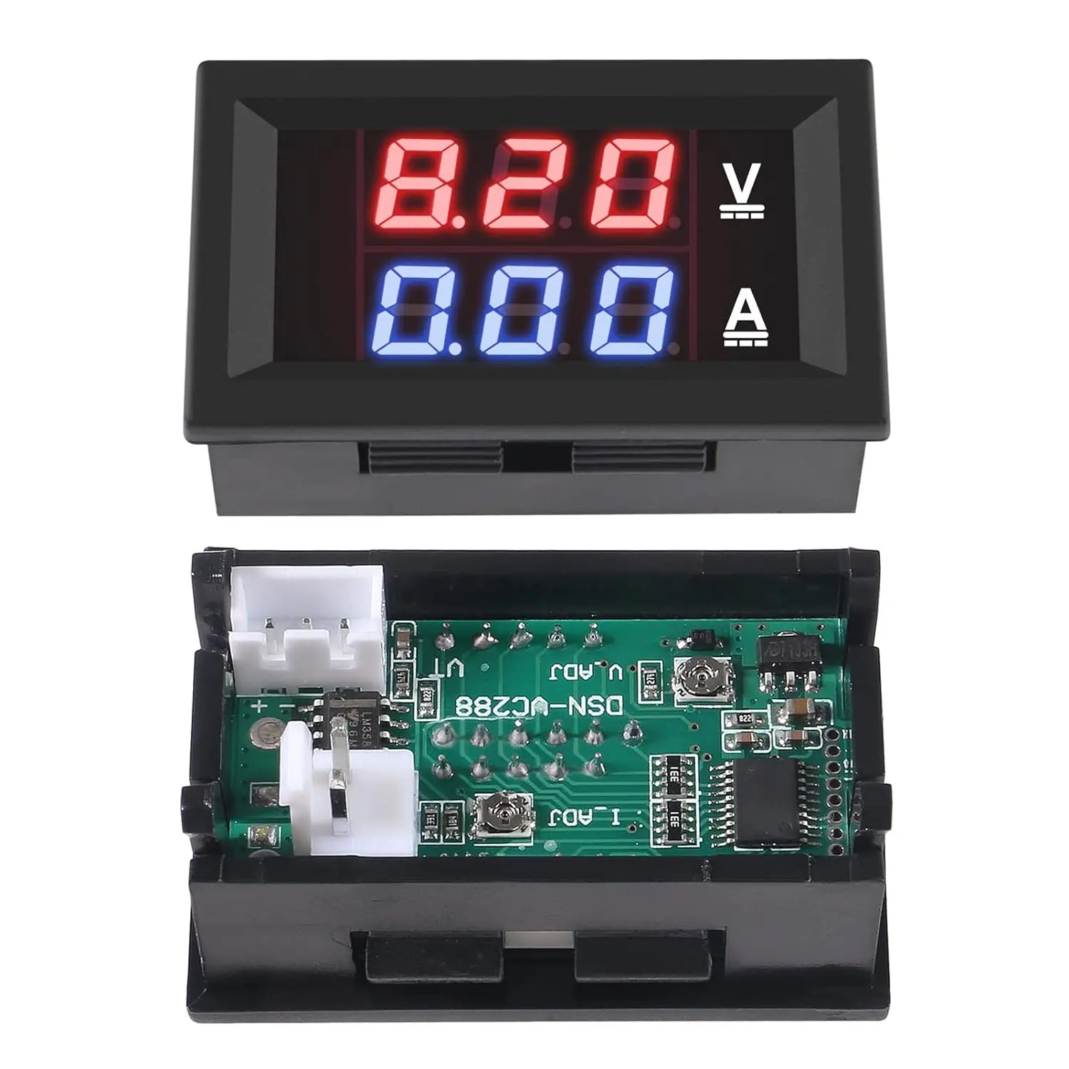 DC 0-100A จอแสดงผล LCD ดิจิตอลแรงดันไฟฟ้าปัจจุบันเครื่องวัดพลังงานมัลติมิเตอร์แอมป์มิเตอร์โวลต์มิเตอร์ 100A Shunt ปัจจุบัน