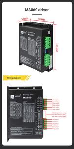 57/86 động cơ bước điều khiển Bộ điều khiển động cơ hai pha 4 dây 86 bước 8.5nm + ma860 Bộ - Product Image 6
