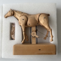 Jhisen Automaton en bois massif fait main, style Art déco moderne, figurine de cheval, cadeau d'entreprise, d'anniversaire ou de Noël, décoration de bureau et de maison
