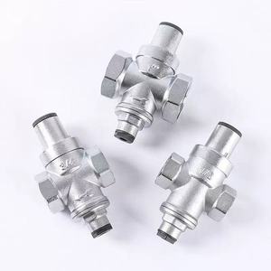 Vanne de réduction de pression Jinyuan 1/2 3/4 pouce en laiton, vanne de régulation d'alimentation en eau, filetage interne et externe - Product Image 1
