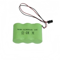 Paquete de Baterías NiMH de 3.6V SC 3600mAh Recargables de Níquel Metal Hidruro para Uso Industrial, Venta al Por Mayor de Fábrica