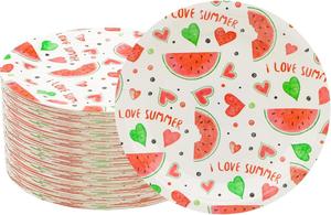 Platos de Papel con Diseño de Frutas de Verano, 9 Pulgadas, Modernos, con Bordes Festoneados, Fantástica Calidad, Decoraciones para Mesa de Fiesta - Product Image 2
