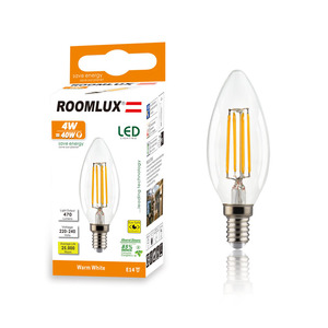 Bóng Đèn <span class=keywords><strong>LED</strong></span> E12 Edison C35 4W 120V Bóng Đèn Dây Tóc <span class=keywords><strong>Led</strong></span> Cổ Điển - Product Image 1