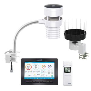 Station météo solaire Wi-Fi <span class=keywords><strong>ECOWITT</strong></span> HP2553BH avec capteur WS80, pluviomètre WH40BH et grand écran couleur TFT - Product Image 2