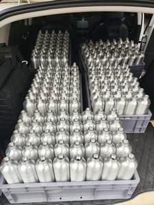 Cylindre en aluminium pour machine à soda, chargeur <span class=keywords><strong>de</strong></span> CO2, distributeur <span class=keywords><strong>de</strong></span> crème, 0,2L, 0,6L, 0,95L, 1L, 2L, 125BAR, 166BAR, 200BAR - Product Image 6