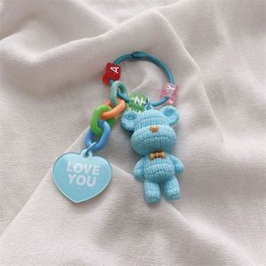 ขายส่งพวงกุญแจกระเป๋าเกาหลี ลายการ์ตูน สำหรับนักเรียน รูปหมี - Product Image 6
