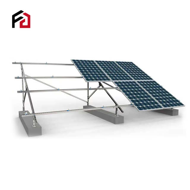 PV Photovoltaic Cold Rolled Steel Hot-Dip Galvanized Silver Solar Mounting System Ground Mounting Structure Panels Bracket