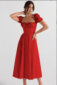 Vestido Casual de Verano para Mujer, Color Sólido, Estilo Delgado, Moda <span class=keywords><strong>D</strong></span> - Product Image 4