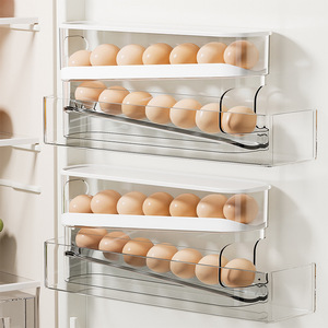 Caja para Almacenar Huevos con Tapa y Diseño de Rodamiento Automático para Refrigerador y Cocina - Product Image 3
