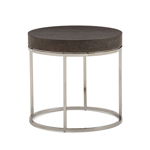 Mesa Auxiliar Pequeña Puruo Plateada y Dorada, Económica, para Sofá, con Marco de Acero Inoxidable y Tapa de Mármol, para Sala de Estar - Product Image 5