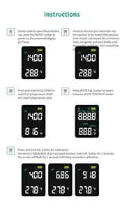 Tragbares Digitales 5-in-1 pH EC TDS Salzgehalt Temperatur Messgerät Wasserqualitätstester mit Hintergrundbeleuchtung LCD-Anzeige MF-X51 für Aquarien - Product Image 5