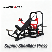 Machine à presser les épaules à charge libre, appareil d'entraînement des deltoides en position assise, équipement de musculation professionnel pour salle de sport, siège réglable