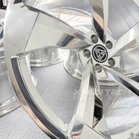 Jantes forgées monobloc personnalisées XINLAI 19-21 pouces, finition miroir, 5 branches fendues, 5x112 5x120 pour Audi BMW Mercedes