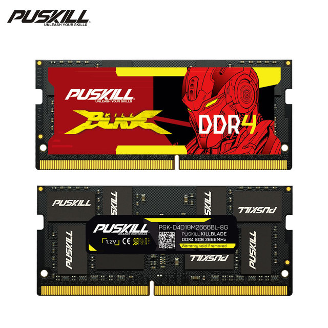 PUSKILL Most Popular Sodimm Ddr 3200 Laptop Notebook Memory Rams 8gb 16gb 32gb 2666MHz 3200mhz Memoria Ram Ddr4