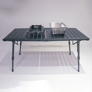 Mesa Plegable Ajustable de Aluminio y <span class=keywords><strong>Metal</strong></span> para Exteriores, Portátil, para Camping, Balcón, Picnic, Playa, con Bolsa de Transporte, Novedad <span class=keywords><strong>2026</strong></span> - Product Image 1