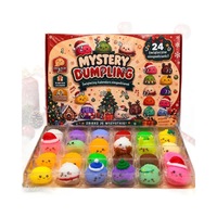 Boîte mystère de 24 jouets anti-stress en TPR écologiques pour Noël, avec calendrier déchirable amusant pour le compte à rebours, prêts à l'emploi