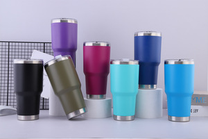 Gobelet isotherme portable en acier inoxydable 304 à double paroi de 30 oz, en plastique, pour voiture, bière, glace, isolation thermique de 6 à 12 heures, écologique - Product Image 3