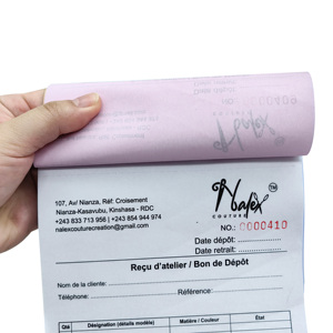 Carnet de commandes et de reçus de caisse avec 50 pages intérieures autocopiantes en 2 feuillets, blanches et <span class=keywords><strong>jaune</strong></span> canari - Product Image 6