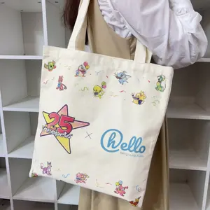 Environmental friendly canvas handbag customized gift bag Clothing shopping handbag