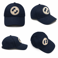 Casquette de baseball vintage brodée avec écusson circulaire à motif géométrique, respirante, imperméable et durable, avec visière – Nouveauté promotionnelle