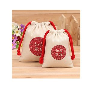 Wholesale Custom Logo Muslin Small Polyester Cotton Soft Thermal Transfer Printed Promotional Party Supplies