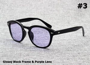 Gafas de Sol Redondas Vintage para Hombre, Lentes con Tinte Oceánico, Diseño de Marca de Moda 2019, Calidad - Product Image 6