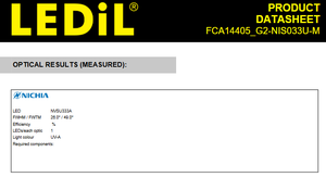 Lentes y Conjuntos LED Ledils FCA14405_G2-NIS033U-M, Ensamblaje Cuadrado 1 Pos21.57mm (D), Material PMMA, Iluminación LED - Product Image 5
