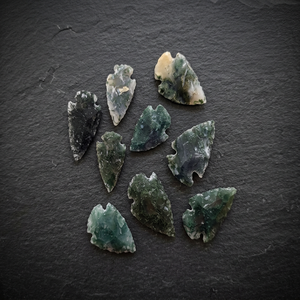 Hand Knapped Natural Gemstone Crystal Arrowheads Small Size Semi-Precious Stone Thanksgiving Home Decor - Product Image 6