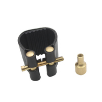 Professional Wood Wind Brass Instrument Accessories Reed Clamp Alto Sprano Tenor Saxophone Clarinet Mouthpiece Hat Leather Clip