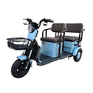 2025 diskon besar Cina sepeda motor sepeda roda tiga listrik Mobilitas Kendaraan listrik <span class=keywords><strong>LED</strong></span> 500W kargo listrik roda tiga 12 tabung dalam obral
