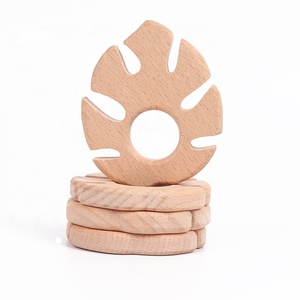 <span class=keywords><strong>Mordedor</strong></span> sensorial para bebé, <span class=keywords><strong>mordedor</strong></span> de madera de haya <span class=keywords><strong>Natural</strong></span> personalizado con forma de hoja, juguetes sensoriales para bebé, venta al por mayor - Product Image 5
