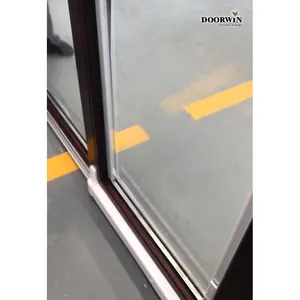 Heavy Duty Aluminium Frame Sliding Glass Door System Bedroom Aluminium Glass Sliding Door