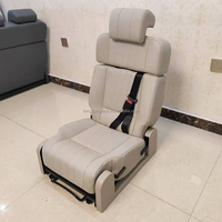 Asiento Cama Individual LXRV de Lujo en Tela Impermeable Transpirable para Vehículos Recreativos, Furgonetas Camper y MPV, con Base Giratoria