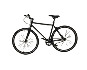 Bicicleta de Piñón Fijo 700c - Cuadro de Acero Ligero de Una Velocidad para Ciclismo Urbano, Totalmente Resistente a Impactos, para una Conducción Suave en la Ciudad, Cuadro de Acero de Alto Carbono - Product Image 4