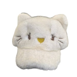 Plush Cat <b>Baseball</b> <b>Cap</b> White Rabbit Fur Keep Warm Adult Unisex Hat - Product Image 5