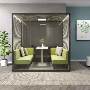 Meetco Eco-friendly Fast Assemble Telephone Office Pod Soundproof Office Phone Booth Meeting Office Pods