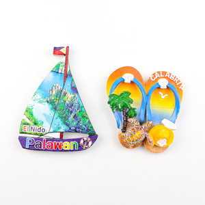 Магнит на холодильник из полирезины с 3D-эффектом, с индивидуальным логотипом, в форме пляжа/моря/океана, сувенир для туристов - Product Image 5