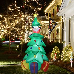 Blow up <b>Inflatable</b> Tree With LED Lights for Indoor Outdoor Garden Yard Lawn Holiday Party 20240629 <b>Inflatable</b> Xmas Decoration - Product Image 4