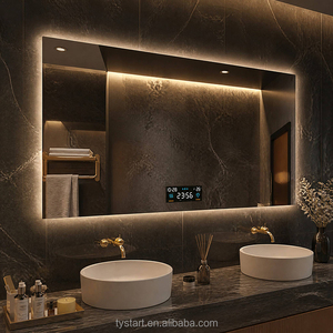 <span class=keywords><strong>Espejo</strong></span> de Baño Inteligente LED con Pantalla Táctil Retroiluminada para Proyectos Hoteleros, con Indicador de Fecha y Hora, Resistente al Agua IP44, Sensor de Movimiento Humano - Product Image 1