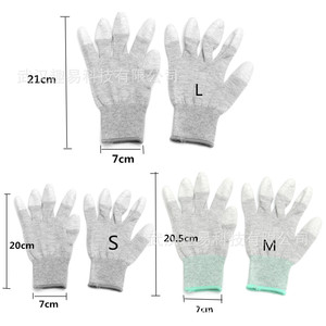 Gants antistatiques enduits, en nylon, texture lisse, pour utilisation en usine - Product Image 4