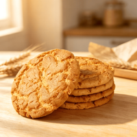 Vente en gros de produits de boulangerie personnalisés à marque privée : Shortbread au beurre de pêche croustillant, sans gluten, artisanal et gourmet