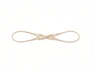 Women's Steel Alloy Rhinestone Elastic <b>Waist</b> <b>Chain</b> Gold Plated Glamorous Daily Wear - Product Image 1